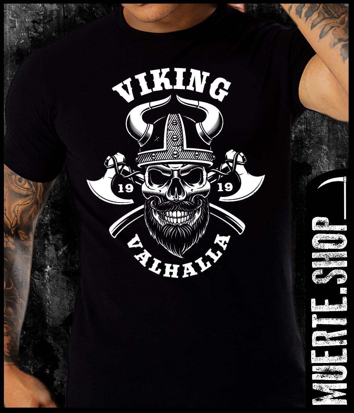 Черна тениска VIKING VALHALLA Черна тениска VIKING VALHALLA